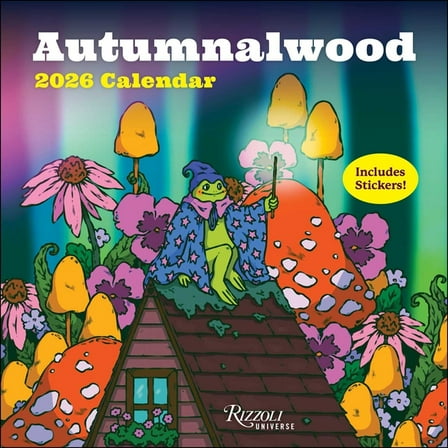 Autumnalwood 2026 Wall Calendar (Includes Stickers), (Paperback)