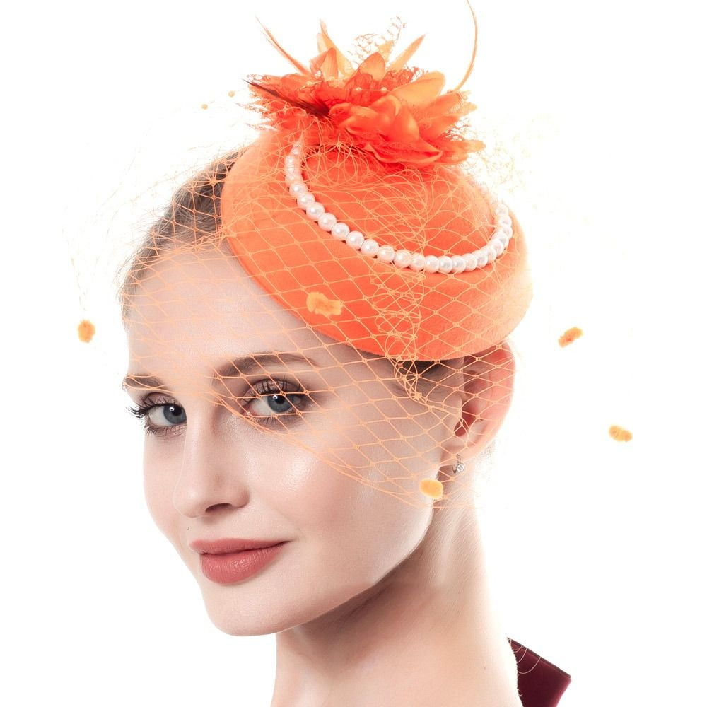 Fashion Cocktail Party Retro Hairclip Bridal Headdress Stewardess