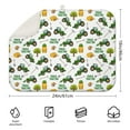 thumbnail image 2 of Cartoon Tractors Hay Bales White Pattern Dish Drying Mat for Kitchen 1 Pack, Ultra Absorbent Microfiber Dishes Drainer Mats,18"x24", 2 of 4