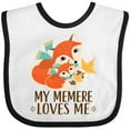 thumbnail image 3 of Inktastic My Memere Loves Me Fox Boys or Girls Baby Bib, 3 of 4
