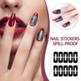 thumbnail image 4 of 10 pegatinas en forma de U para uñas, protector de esmalte de uñas a prueba de derrames (negro) Ehuebsd Cuidado Belleza, 4 of 4