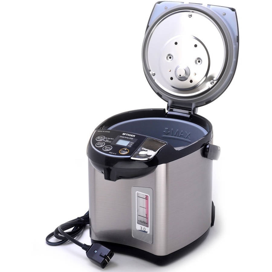 Tiger PDU-A30U 3-Liter Electric Hot Water Boiler and Warmer (Stainless  Black) - Walmart.com