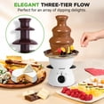 thumbnail image 4 of NutriChef Máquina Calentadora de Chocolate Inoxidable Eléctrica de Fuente Fondue de Chocolate de 3 Niveles, 16 Oz, 4 of 5