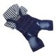 thumbnail image 4 of 1 pieza de ropa para mascotas con capucha a rayas, monos para perros, traje de tirantes de mezclilla duradero para exteriores, talla S, 4 of 4