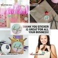 thumbnail image 7 of Thank You Stickers – Thank You Stickers Small Business – Teal Watercolor Background with Gold Foil Accents - 1.5" Round - 400 Label Per Roll – Waterproof Stickers by Modern 5th, 7 of 7