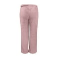 thumbnail image 7 of Sweatpants Women Casual Sweatpants Elastic High Waist Solid Color Fleece Thermal Full Length Winter Lounge Pants Warm Polyester Fabric M Work Pants Women, 7 of 7
