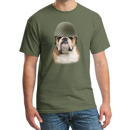 Men's Army English Bulldog KT B1306 Military Green C4 T-Shirt Medium Military