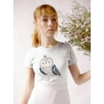 thumbnail image 2 of Crowned Critter Ii T-Shirt Women -Victoria Borges Designs, Female Large, 2 of 4