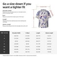 thumbnail image 3 of PAYOHTO Purple Lavender Mens Hawaiian Casual Short-sleeved Shirt Tropical Summer Beach Button Down Shirts, 3 of 7