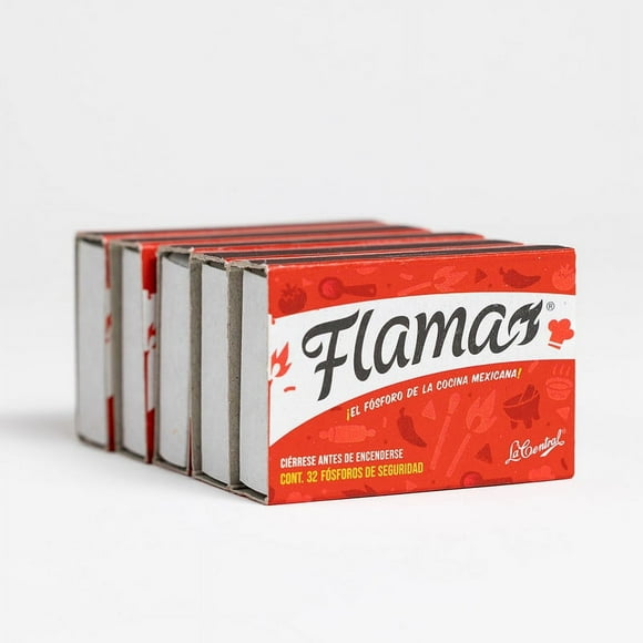 Cerillos Flama 5 cajas  con 200 pzas