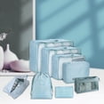 thumbnail image 3 of 8Pcs/Set Packing Cubes for Travel Storage Case Clothing Sorting Clothes Sorting for Home Camping Family light blue, 3 of 8