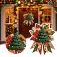 thumbnail image 2 of Clearance ！Christmas DIY Kit, Quilted Door Hanger, B 1PC Christmas Quilted Wreath Kit, DIY Craft for Holiday Door Decor, 2 of 5