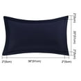 thumbnail image 7 of PiccoCasa 2 Packs Pillowcases Soft 1800 Microfiber Pillow Shams with No Zipper, Queen Navy Blue, 7 of 7