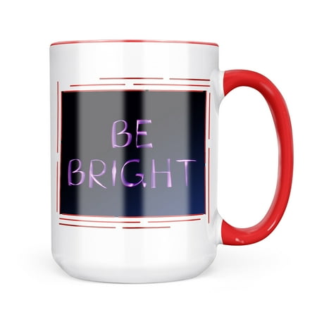 

Neonblond Be Bright Purple Lights at night Mug gift for Coffee Tea lovers
