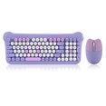thumbnail image 3 of Juego de teclado y ratón inalámbricos Candy Macron Girl's, bonito teclado de colores combinados para ordenador portátil de oficina comercial, 3 of 4