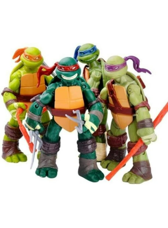 Teenage Mutant Ninja Turtles Classic Collection TMNT 4 Pc Action Figures Toys, 5 Inches Tall