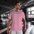thumbnail image 3 of Wukai Glitter Print Men's Short-Sleeved Mesh T-Shirt,Quick-Dry Short Sleeve Workout T-Shirt-4X-Large, 3 of 8