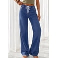 thumbnail image 3 of PRETTYGARDEN Womens Wide Leg Jeans High Waisted Stretchy Baggy Straight Leg Drawstring Trendy Denim Pants Summer, 3 of 8