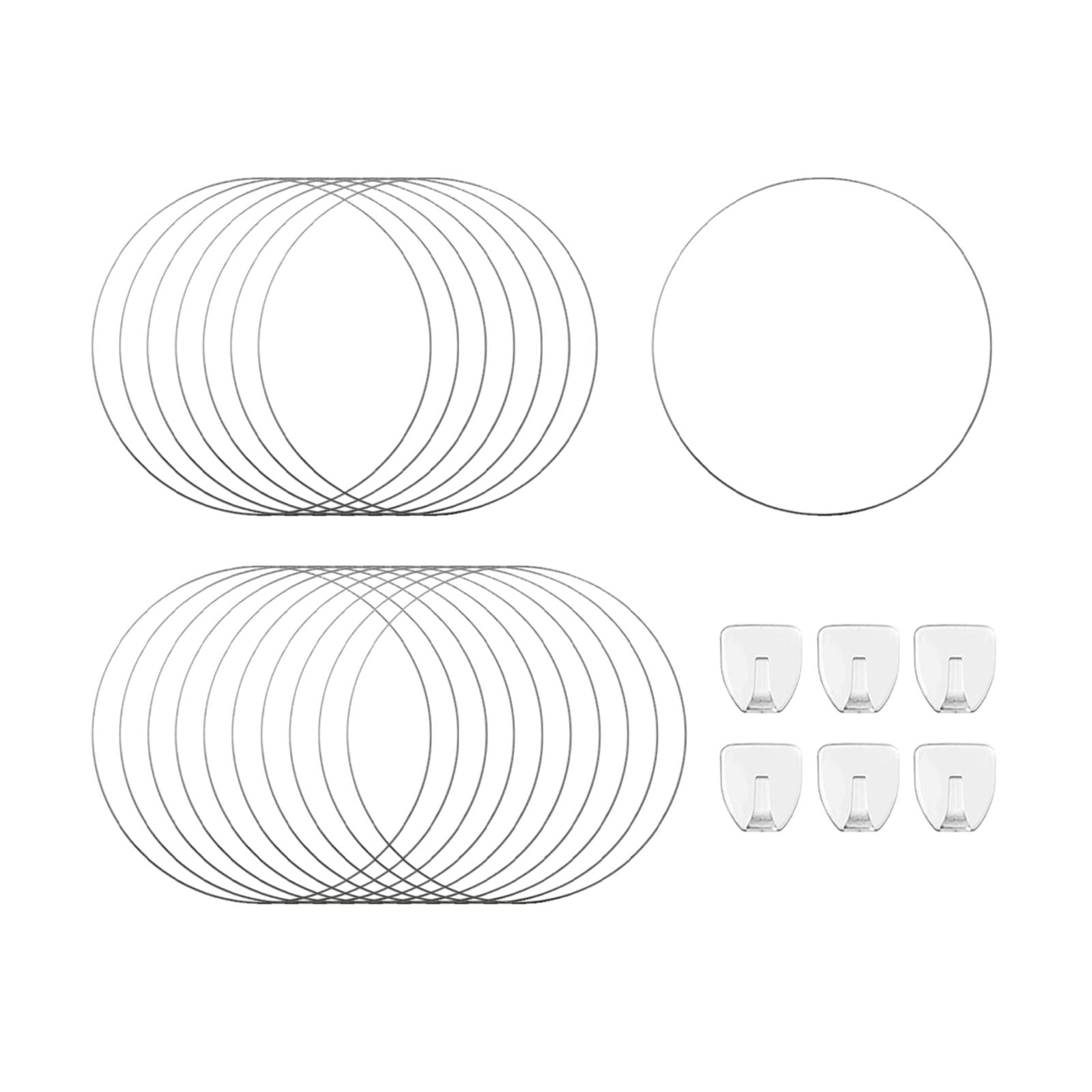 Colaxi 18 Pieces Indoor Plant Trellis for Climbing Plants,Round Circle Trellis,Ivy Flower Plant Support,Outdoor Potted Plant Support