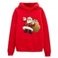 thumbnail image 2 of Kiplyki Autumn Sweatshirts Christmas Hoodie Santa Claus Print Top Sweatshirt Long Sleeve Blouse, 2 of 4
