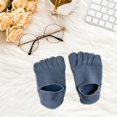 thumbnail image 6 of yuksok Five Finger Socks Anti Slip Cotton Ankle Toe Socks for Running Casual Sports Blue, 6 of 9