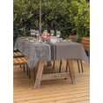 thumbnail image 2 of Outdoor Tablecloth with Umbrella Hole and Zipper, Boho Brown Flower Rectangle Table Cloth 60x120 Inch Waterproof Tablecloth, Abstract Bohemia Pesley Floral Picnic Table Cover for Patio Camping, 2 of 7