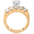 thumbnail image 3 of Pompeii 2 3/4 ct Diamond Engagement Wedding Ring Set 14k Yellow Gold Lab Grown (FG,VS), 3 of 3