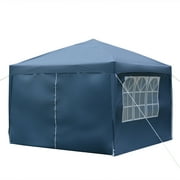 HB 2 Doors & 2 Windows Waterproof Right-Angle Folding Tent Canopy for Outdoor Party Event Wedding