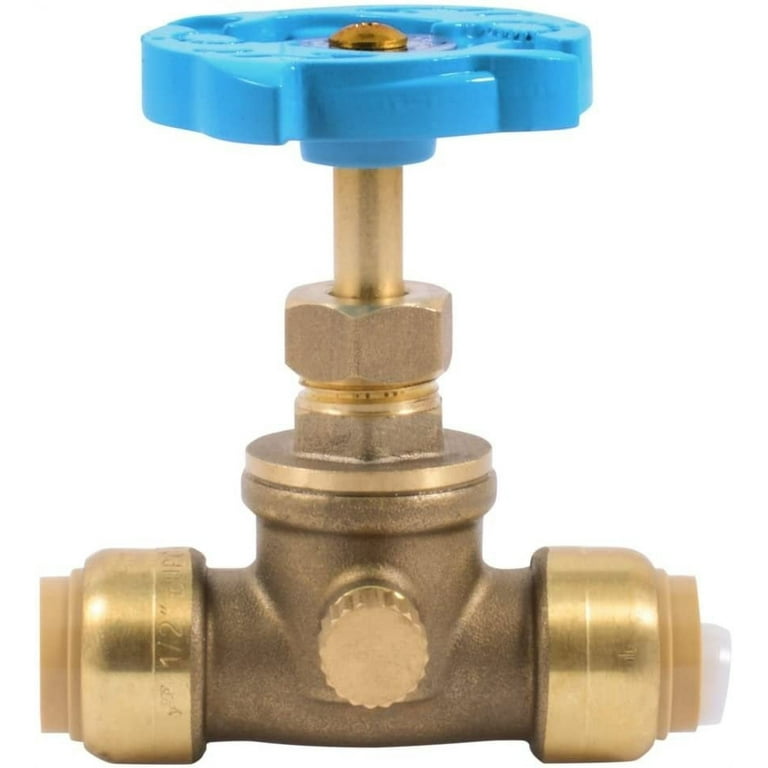 ラブブ seafoodballs SharkBite Plumbing Fittings, 1/2 Inch Stop Valve Drain
