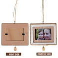 thumbnail image 3 of FUTUREORYY 1Set Tiny Picture Frames Wood Square Photo Frame 9.5x7.5in For Mini House Decor And Christmas Tree Ornament, 3 of 8