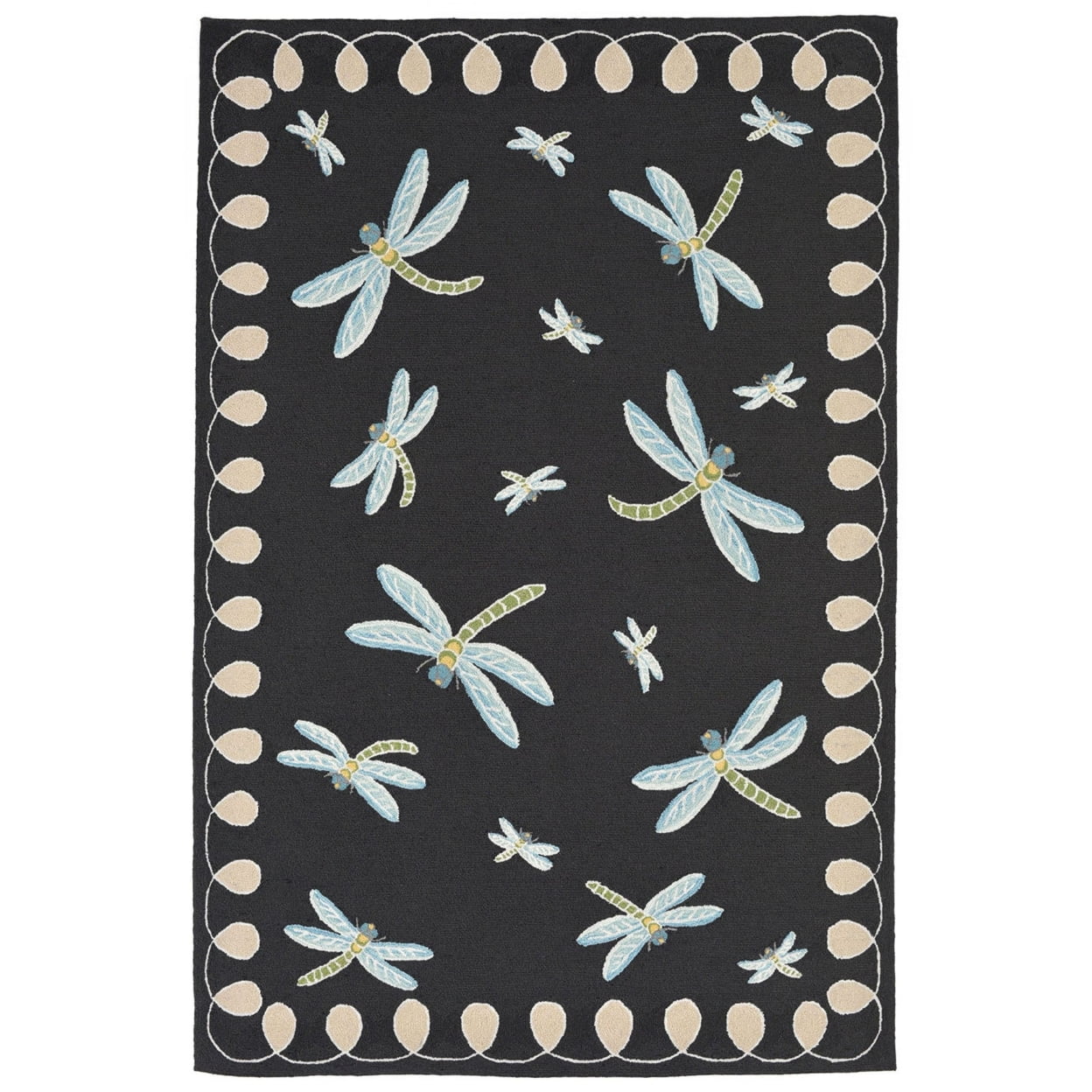 Liora Manne Frontporch Dragonfly Indoor Outdoor Area Rug Midnight ...