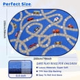 thumbnail image 2 of AKASISRUG Kids Rugs for Car Playroom Oval Simple Road (Blue, L- 59×78.7 in), 2 of 8