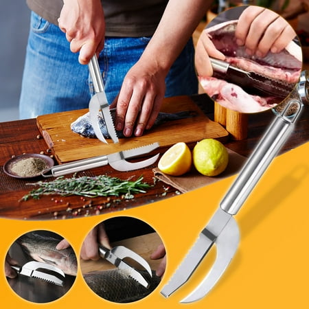 

Stainless Steel Round Handle Scale Knife Scale Planer Household Scraper Kill Fish Maw Knife Planer