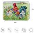 thumbnail image 4 of GZHJMY Rural Grass Chicken Rooster Easter Absorbent Dish Drying Mat Microfiber Kitchen Countertop Table Protector Multi-Purpose Counter Rack Sink Drainer Pad (16 x 18 Inches), 4 of 6