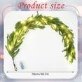 thumbnail image 2 of Bootesun 4FT Christmas Mirror Garland with Light, Artificial Norfolk Pine Cypress Garland, Realistic Norfolk Pine Christmas Decoration for Xmas Mirror Fireplace Mantle Wall Table Stairs Indoor Decors, 2 of 6