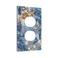 thumbnail image 2 of ZICANCN Outlet Covers Wall Plate, Tropical Elegant Flowers Blue Light Switch Cover Decorative, Duplex Toggle Combo 1-Gang, 2 of 9