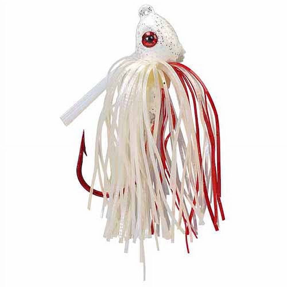 (3 pack) Strike King Bleeding Bitsy Bug Jig 1/4oz Bleeding White Bass Lure