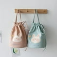 thumbnail image 3 of Students Can Be Cute Lunch Bag Canvas Korean Bucket Bundle Handbag Package Lunch Box Bag, 3 of 6