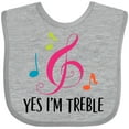 thumbnail image 3 of Inktastic Choir or Marching Band Treble Music Girls Baby Bib, 3 of 4
