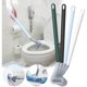thumbnail image 3 of Golf Toilet Brush, Silicone Toilet Brush, Long-Handled Silicone Toilet Brush Set with Automatic Opening and Leak-Proof Base, 3 of 5