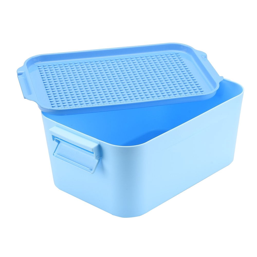 Travel Case for Building Blocks Building Blocks DIY Storage Box Boy Girl Toy Gift  11.6*4.7*7.4in