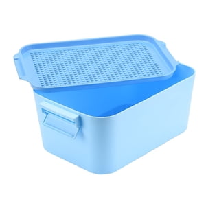 Cas de voyage pour les blocs d'immeubles DIY Boîte de rangement Cadeau de jouet garçon fille 11,6*4,7*7,4in