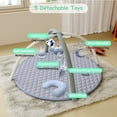 thumbnail image 5 of Babyomi Oversized Baby Activity Gym Play Mat with 5 Detachable Sensory Toys & Tummy Time Pillow, Machine Washable Foldable for Newborn Infant Development, 5 of 7