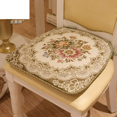 Coussins de chaise de salle à manger en tissu de style européen Housse de  coussin de bureau Amovible CleaningA 56x56cm(22x22inch)