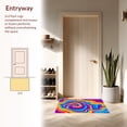 thumbnail image 3 of ODIKA 4'x6' Machine Washable Non-Slip Area Rug, Spiral Design with Gradual Hue Shifts and Fluid Color Segmentation High Traffic Rug, Pink, 396131, 3 of 5