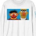 thumbnail image 2 of Sesame Street Bert & Ernie Crew Neck Long Sleeve White Adult Tee-Large, 2 of 5