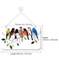 thumbnail image 4 of Billuyoard Atrapasoles para ventana con forma de ave, colgante acrílico teñido para accesorios de decoración del hogar Decoración del hogar 7 pajaritos Billuyoard HA005578-04, 4 of 6