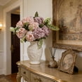 thumbnail image 6 of 8 Head Artificial Hydrangea, 8 Heads Faux Hydrangea Artificial Flower Bouquet, Realistic Silk Floral Arrangement, Wedding Home Decor for Living Room Table Centerpiece and Party, 6 of 6