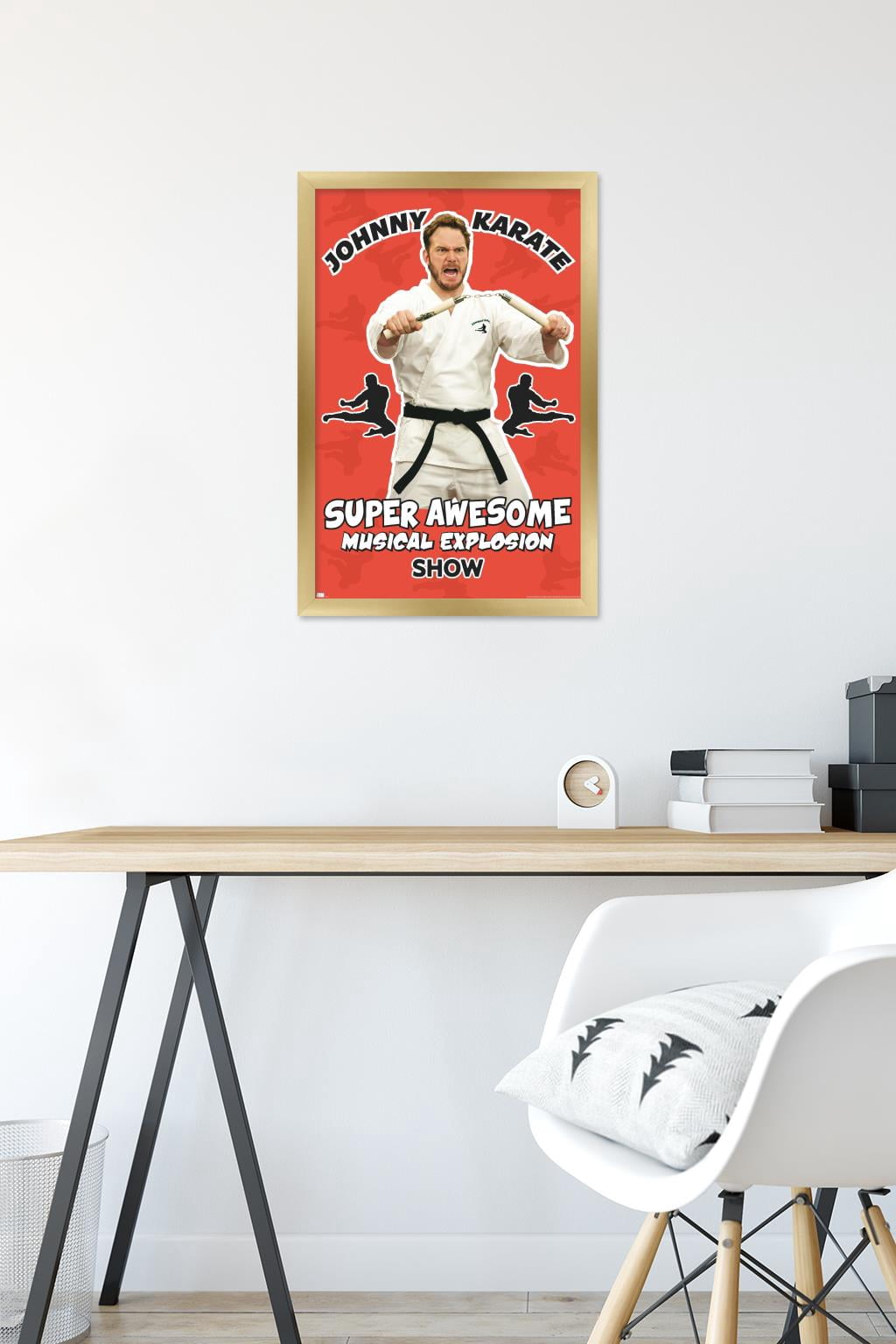 Parks and Recreation - Johnny Karate Wall Poster, 14.725" x 22.375" Framed