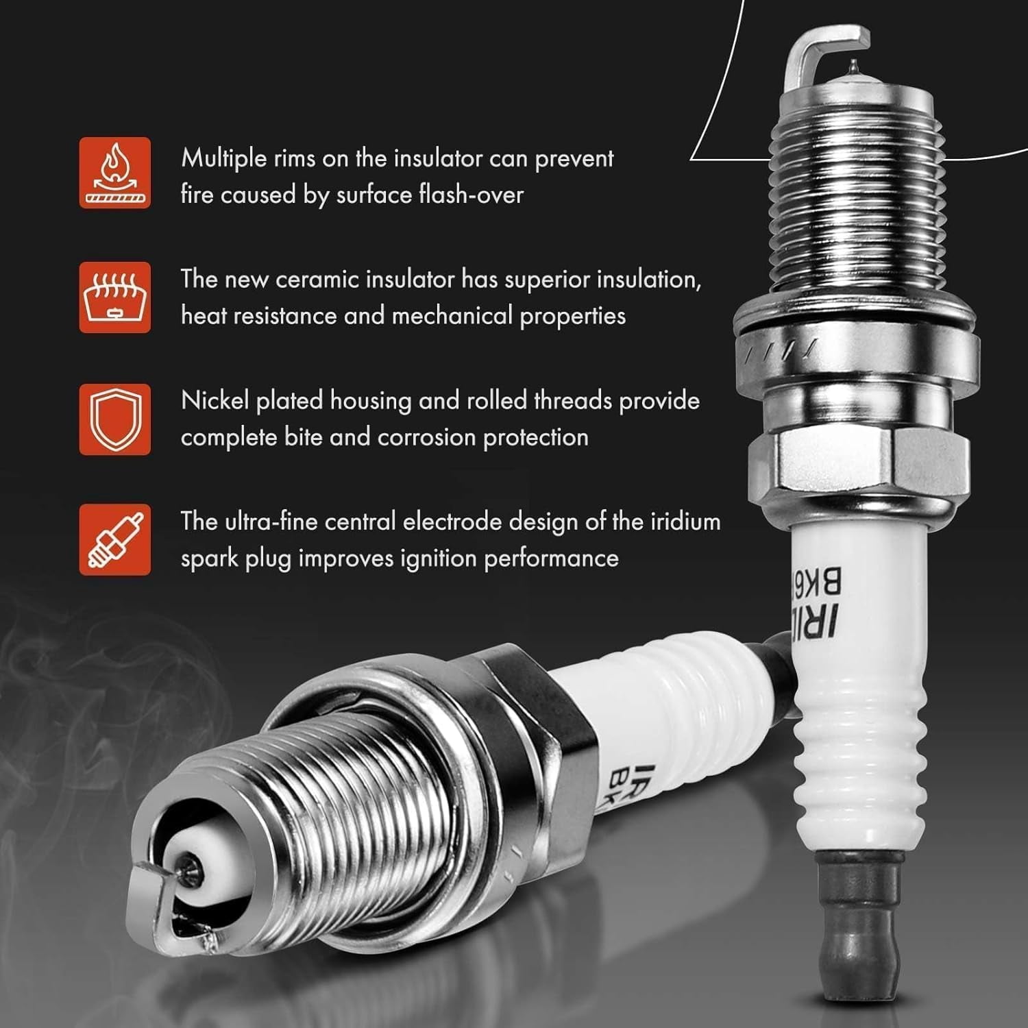 A-Premium Ignition Coils and Spark Plugs Kits Compatible with Ford F-150 F150 2011-2016 Mustang 2011-2015 5.0L Replaces# BR3Z12029A CYFS12F1 8-PC Set